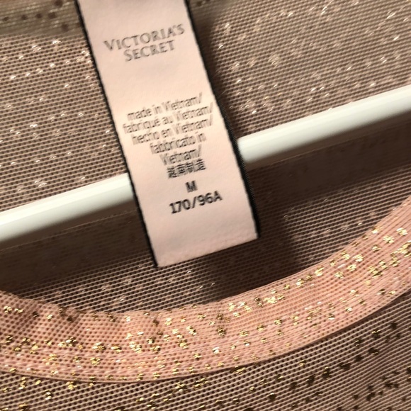 Victoria’s Secret gold shimmer mesh shirt - Picture 3 of 3